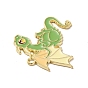 Alloy Enamel Pendants, Light Gold, Pterosaur/Charizard Charm