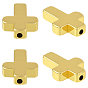40 латунные бусины шт., стойки покрытие, без свинца и без кадмия, крестик
