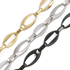 201 цепи овальные из нержавеющей стали, ионное покрытие (ip), несварные, с катушкой