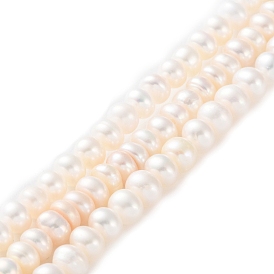 Нити из натурального культивированного пресноводного жемчуга, рондель