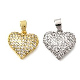 Стойка металлическая латунная микропрофилированная кубическая циркония подвески, без свинца и без кадмия, долговечный, сердце