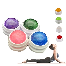 Roller de massage en résine, avec les accessoires en plastique, outil de relaxation portable pour soulager les muscles endoloris