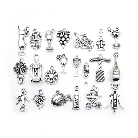 Tibetan Style Alloy Pendants, Wine Series