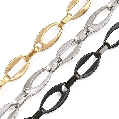 201 цепи овальные из нержавеющей стали, ионное покрытие (ip), несварные, с катушкой