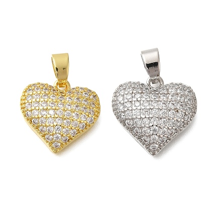 Стойка металлическая латунная микропрофилированная кубическая циркония подвески, без свинца и без кадмия, долговечный, сердце