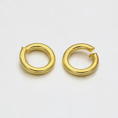 Brass Open Jump Rings, 7x1mm, about 4800pcs/500g