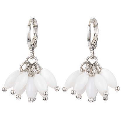 Серьги-кольца для женщин, с фурнитурой латунной для серег