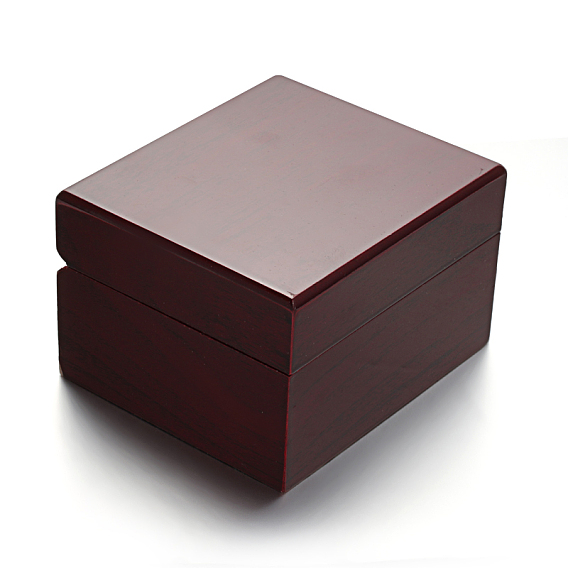 Rectangle Wooden Jewelry Boxes for Watch, with Sponge Pad Inside