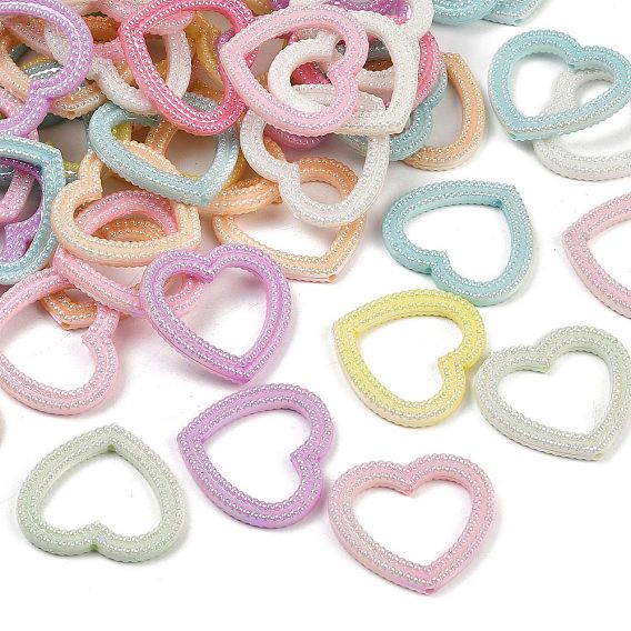 Непрозрачная акриловая рамка из бисера, сердце