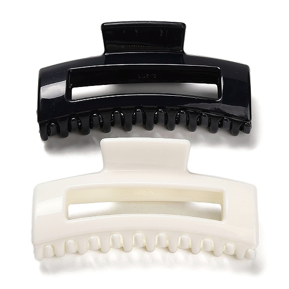 Заколки-гвоздики с полиуретановой резиной и железными когтями для густых волос у женщин, прямоугольные