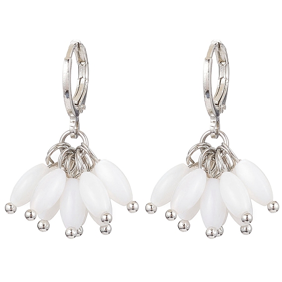 Серьги-кольца для женщин, с фурнитурой латунной для серег