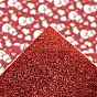 Double-Faced Imitation Leather Fabric Sheets, Glitter Powder, for DIY Crafts, Snowman Pattern