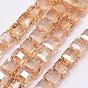 Pearl Luster Plated Crystal Glass Beads Strands, Faceted, Cube, 10x10x10mm, Hole: 1mm, about 79pcs/strand, 30.7 inch