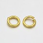 Brass Open Jump Rings, 7x1mm, about 4800pcs/500g