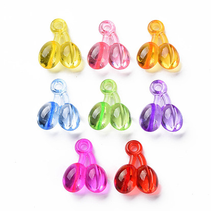 Transparent Acrylic Pendants, Cherry