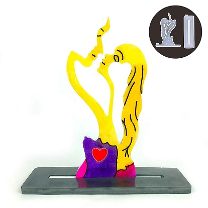 Saint Valentin eux décoration bricolage moule en silicone, moules de résine, pour la résine UV, fabrication de bijoux en résine époxy, humaine