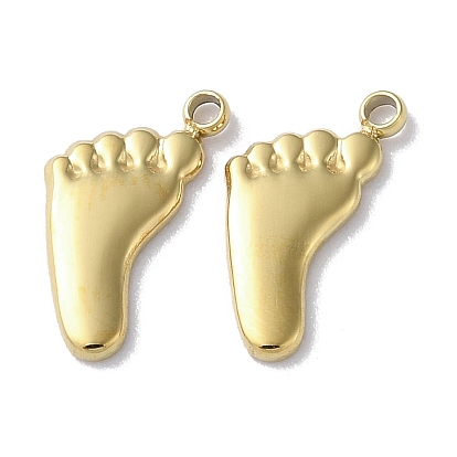 304 Stainless Steel Pendants, Footprint Charm