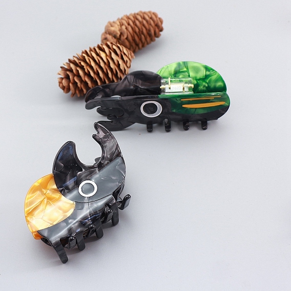 Насекомые ацетат целлюлозы коготь заколки для волос, аксессуары для волос для женщин и девочек