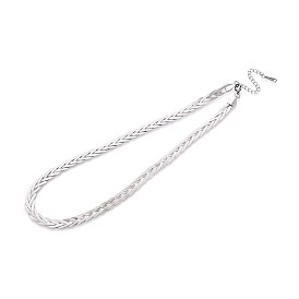 7мм 304 ожерелья из плетеной цепочки из нержавеющей стали с рисунком «елочка», ионное покрытие (ip)