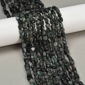 Естественный зеленый кварцевые нити бисера, самородки, упавший камень