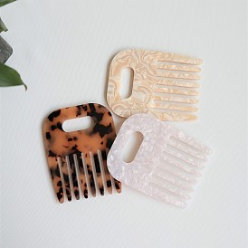 European and American Style Acetic Acid Board Hair Comb - Anti-static, Portable, Girl.