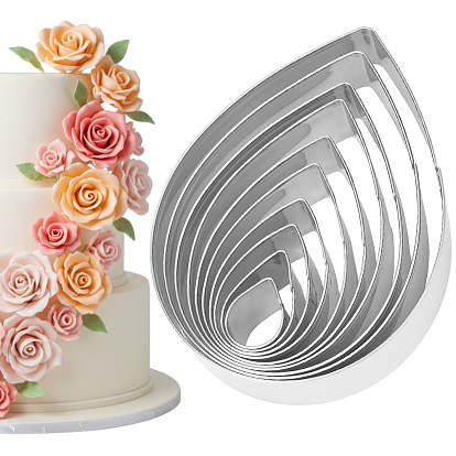 430 формочки для печенья из нержавеющей стали, формы для печенья, инструмент для выпечки бисквитов, слеза