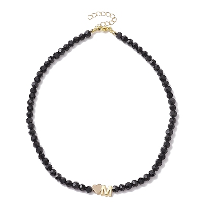 Collares de latón con cuentas de vidrio