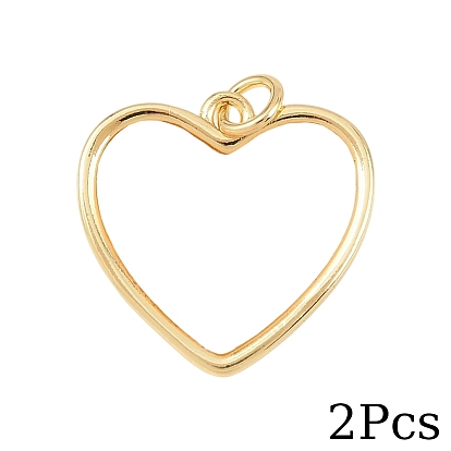 2шт. подвески в форме сердца из натуральной ракушки, с латунными оправами и соединительными кольцами, без свинца и без кадмия, долговечный, серый