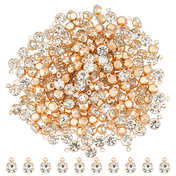 Подвески из латуни и стекла, круглые подвески, ювелирные аксессуары своими руками