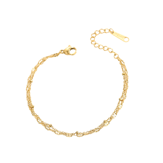 304 из нержавеющей стали ссылку цепи браслеты, ионное покрытие (ip)