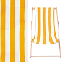 2Pcs Stripe Pattern Chair Oxford Cloth, Beach Chair Cloth Replacement Supplies