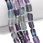 Природного флюорита бисер нитей, колонка, граненые, с бисером