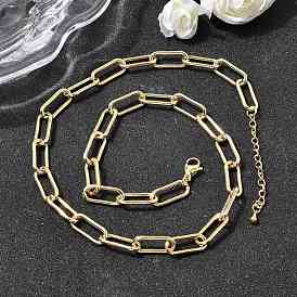 Ожерелья-цепочки из латуни для женщин, стойки покрытие, без кадмия и без свинца, долговечный