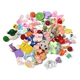 Бусины и подвески из непрозрачной смолы, разнообразные, разнообразные