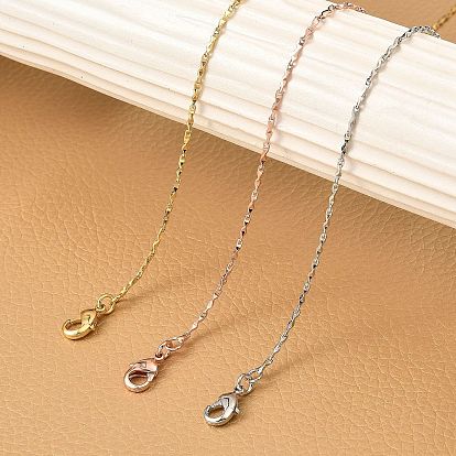 Браслеты из латунной цепочки для женщин, долговечный, 901 застежка из нержавеющей стали, без свинца и без кадмия