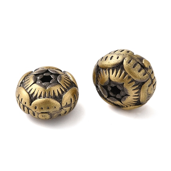 Стойки обшивки латунные бусины, без кадмия и без свинца, лотос