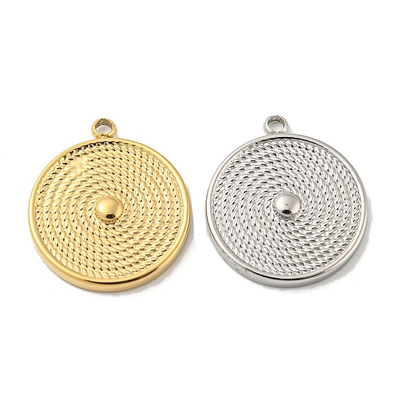 304 подвески из нержавеющей стали, плоский круглый шарм