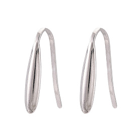 304 нержавеющей стали серьги крюков, провод уха, с горизонтальной петлей