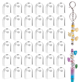 100 шт. прозрачные акриловые подвески-полукруги для ручек своими руками, арка