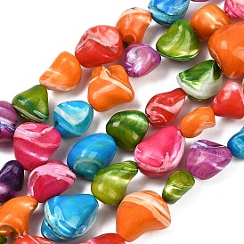 Натуральная оболочка из трохидных оболочек, окрашенные, самородки