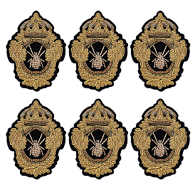 6шт. тканевые нашивки для одежды, насекомое