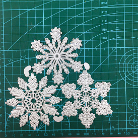 Christmas Snowflake Carbon Steel Cutting Dies Stencils, for DIY Scrapbooking/Photo Album, Decorative Embossing DIY Paper Card