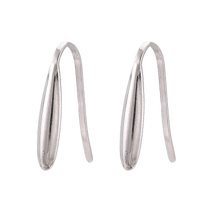304 нержавеющей стали серьги крюков, провод уха, с горизонтальной петлей