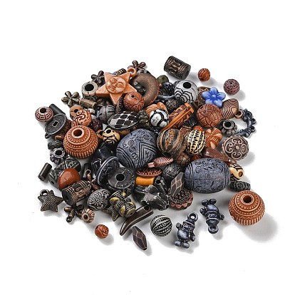 Непрозрачные акриловые бусины, разнообразные