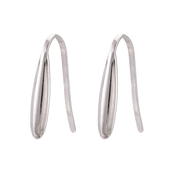 304 нержавеющей стали серьги крюков, провод уха, с горизонтальной петлей