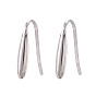304 нержавеющей стали серьги крюков, провод уха, с горизонтальной петлей