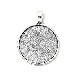 Сплавочные сеттинги для кулона (кабошон), тибетский стиль, без кадмия и без свинца, чашки безель с краями