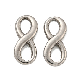 304 Stainless Steel Connector Charms, Infinity Link