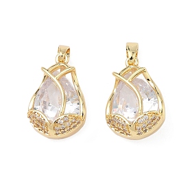 Латунные микро проложить кубического циркония подвески, , без свинца и без кадмия, долговечный, стойки покрытие