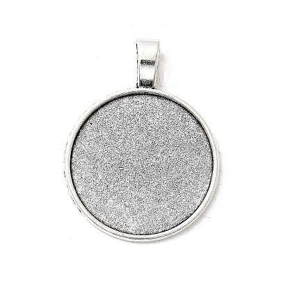 Сплавочные сеттинги для кулона (кабошон), тибетский стиль, без кадмия и без свинца, чашки безель с краями